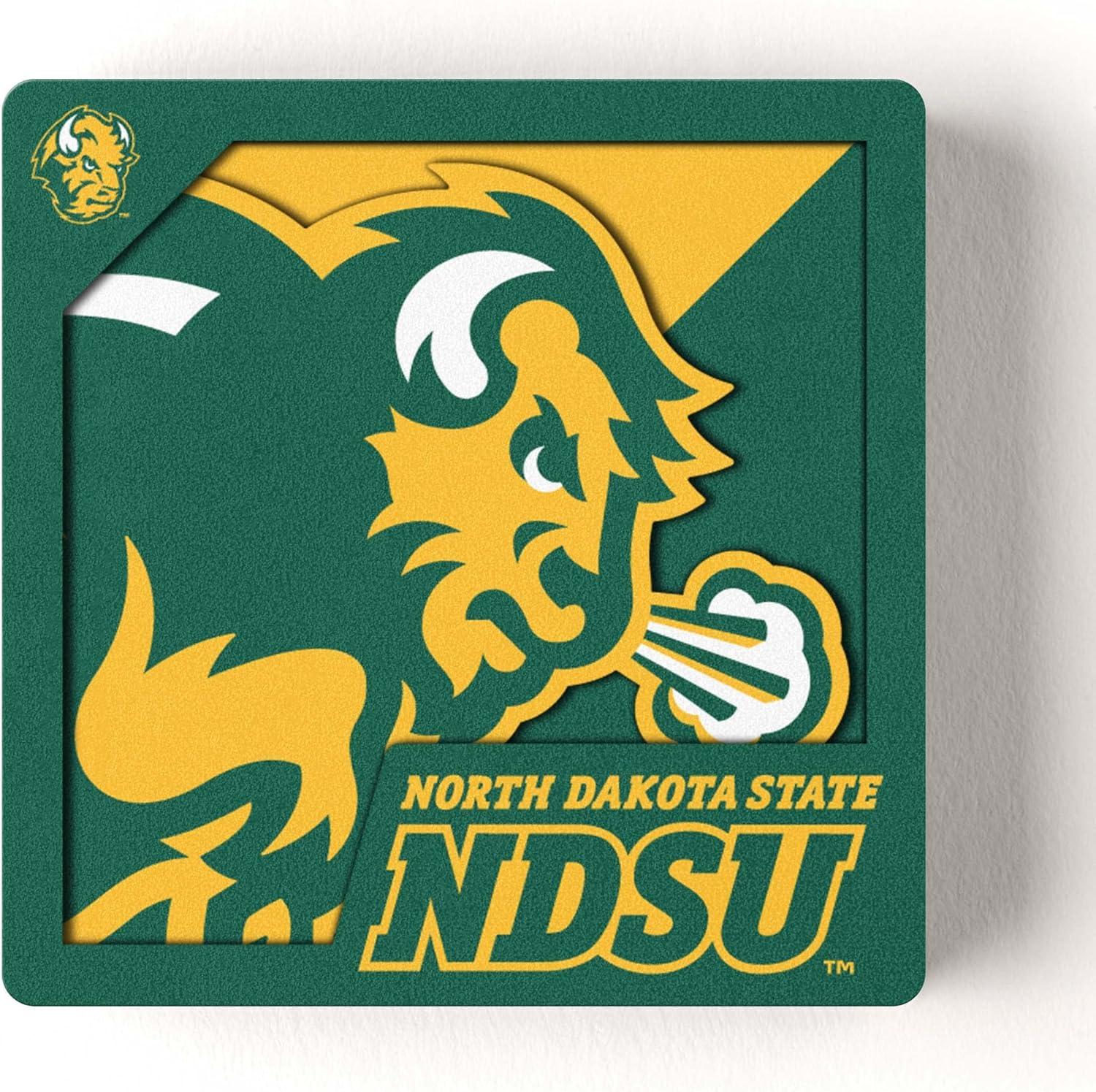 image:imageYouTheFan NCAA 3D Logo Series MagnetNorth Dakota State Bison