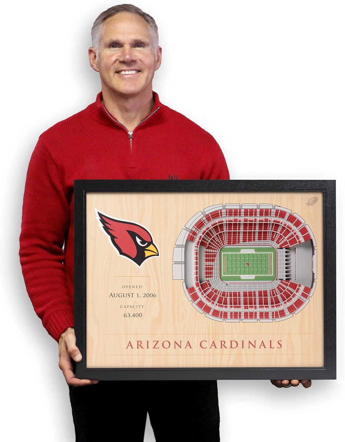 image:imageYouTheFan NFL 25Layer StadiumView Wall ArtArizona Cardinals