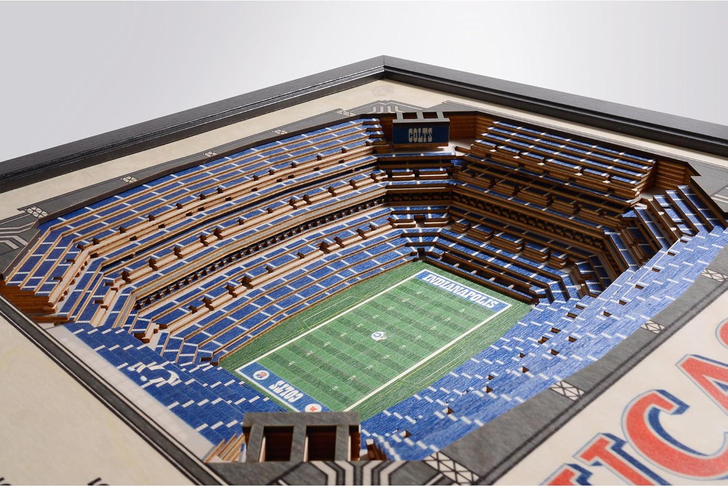 image:imageYouTheFan NFL 25Layer StadiumView Wall ArtIndianapolis Colts