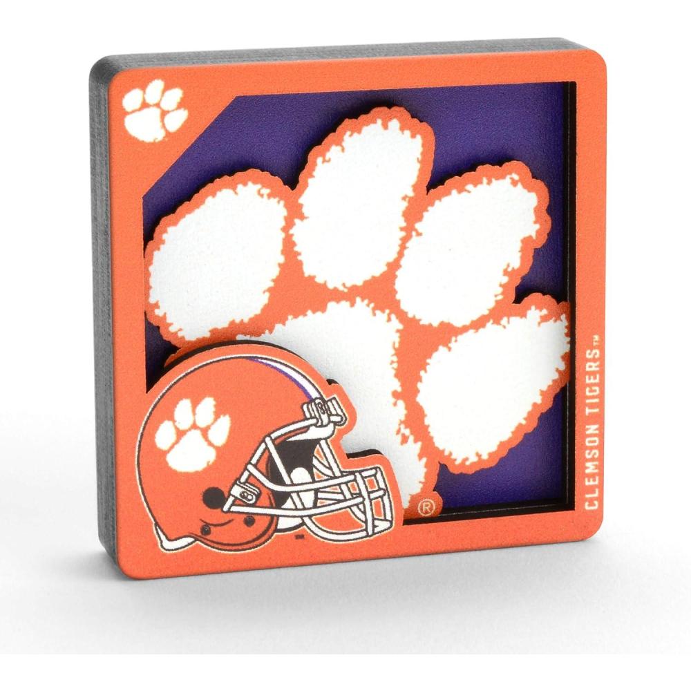 image:imageYouTheFan NCAA 3D Logo Series MagnetClemson Tigers
