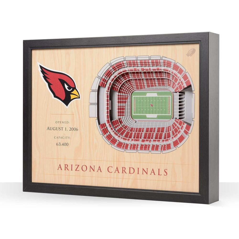 image:imageYouTheFan NFL 25Layer StadiumView Wall ArtArizona Cardinals