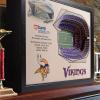 YouTheFan NFL 25-Layer StadiumView Wall Art(Minnesota Vikings)