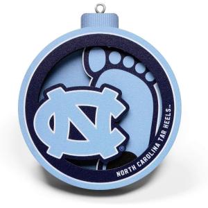 YouTheFan NCAA 3D Logo Series Ornament(North Carolina Tar Heels)