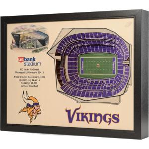 YouTheFan NFL 25-Layer StadiumView Wall Art(Minnesota Vikings)