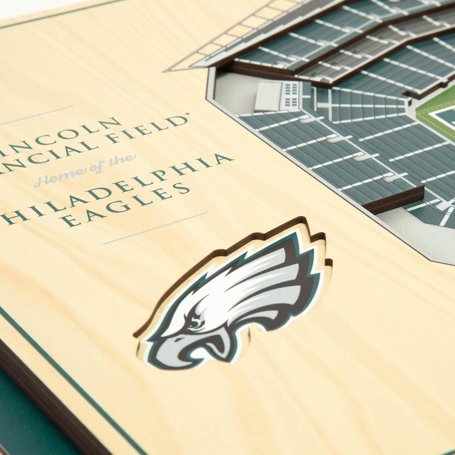 image:imageYouTheFan NFL 5Layer StadiumView Wall ArtPhiladelphia Eagles