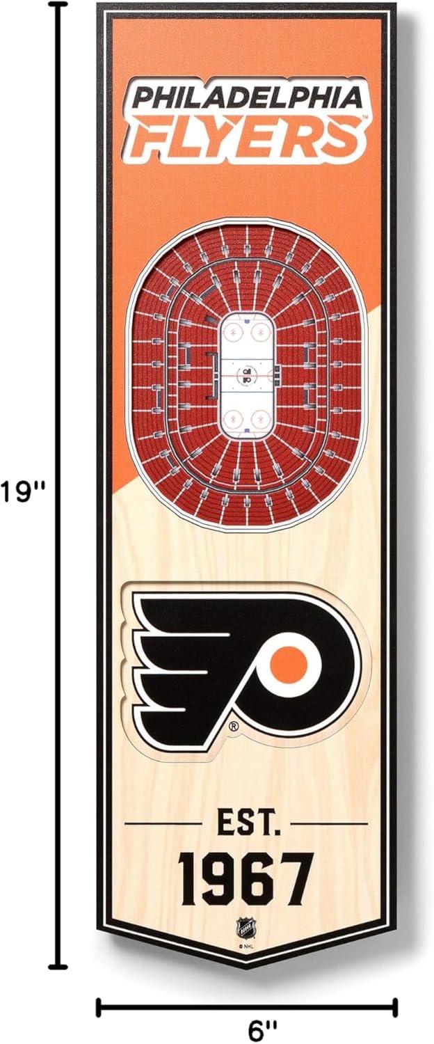 image:imageYouTheFan NHL 3D Stadium 6x19 BannerPhiladelphia Flyers