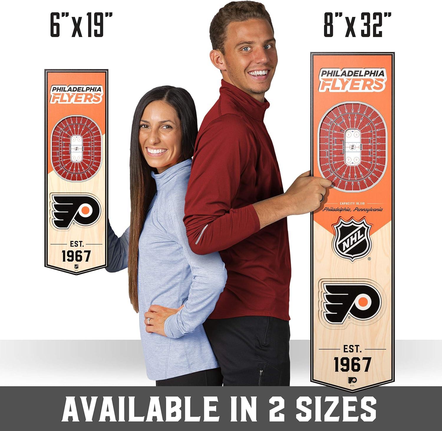 image:imageYouTheFan NHL 3D Stadium 6x19 BannerPhiladelphia Flyers