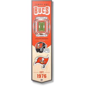 YouTheFan NFL 3D Stadium Banner, 8 x 32 Inches(Tampa Bay Buccaneers)