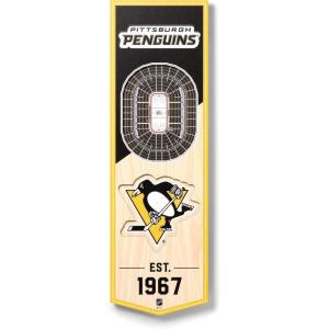 YouTheFan NHL 3D Stadium 6×19 Banner(Pittsburgh Penguins)