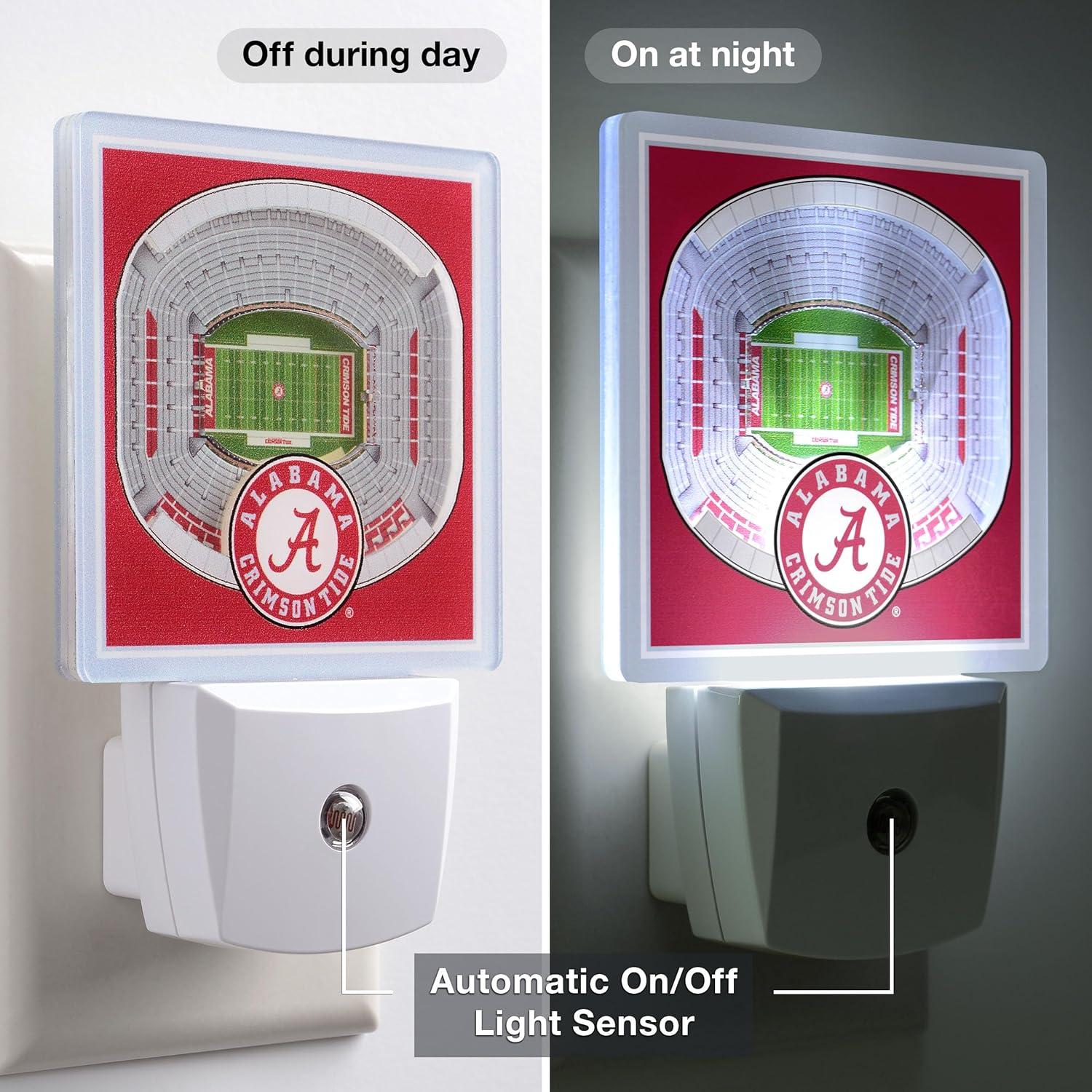 image:imageYouTheFan NCAA Florida State Seminoles StadiumView Nite LightAlabama Crimson Tide