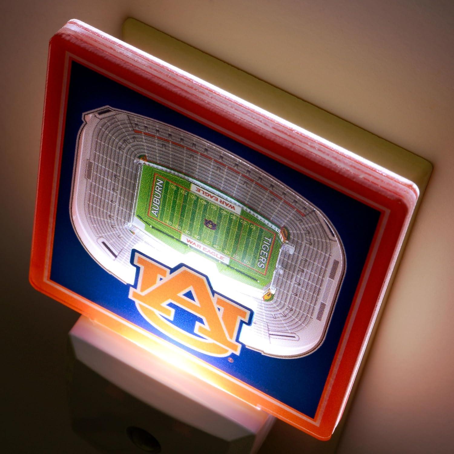 image:imageYouTheFan NCAA Florida State Seminoles StadiumView Nite LightAuburn Tigers