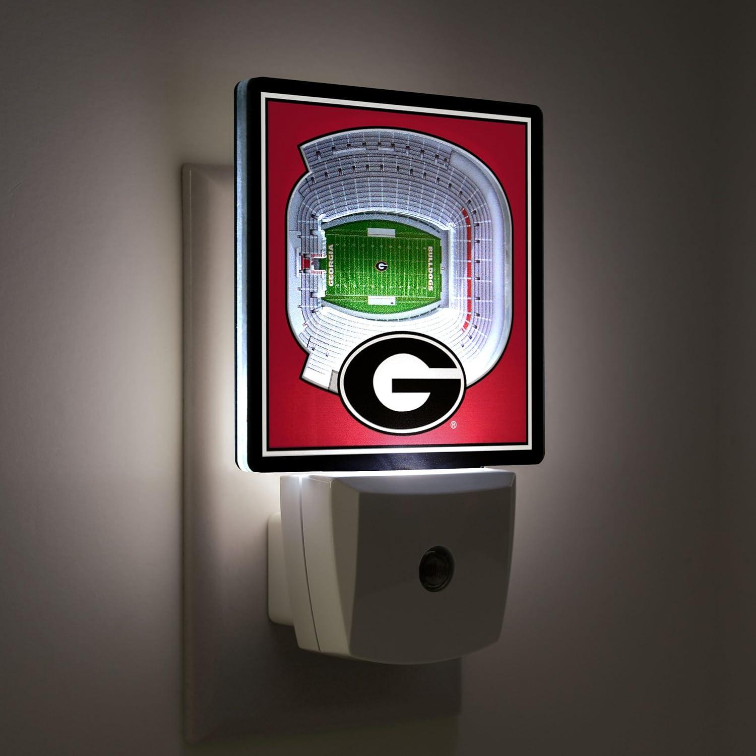 image:imageYouTheFan NCAA Florida State Seminoles StadiumView Nite LightGeorgia Bulldogs