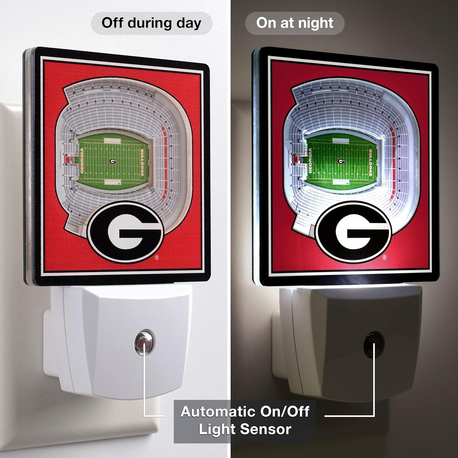 image:imageYouTheFan NCAA Florida State Seminoles StadiumView Nite LightGeorgia Bulldogs