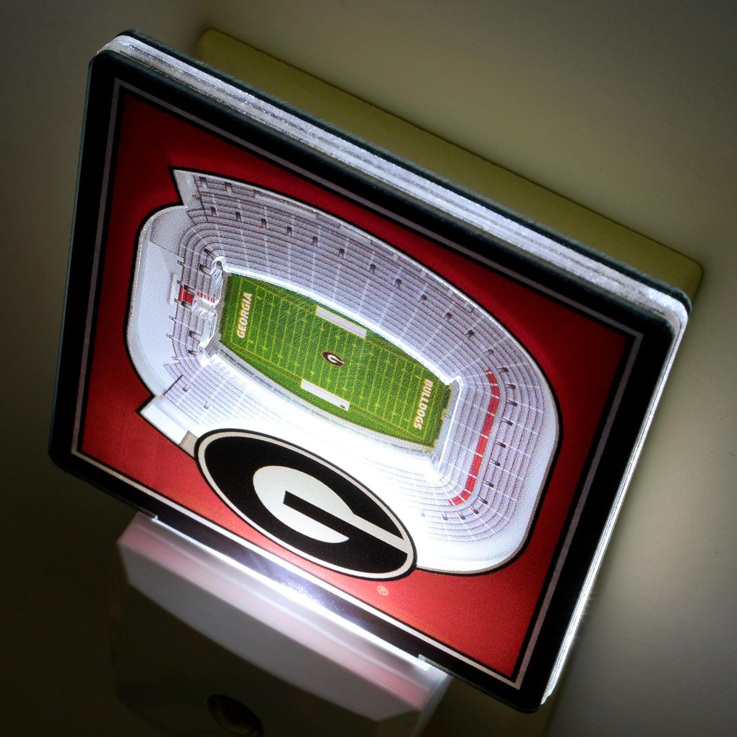 image:imageYouTheFan NCAA Florida State Seminoles StadiumView Nite LightGeorgia Bulldogs