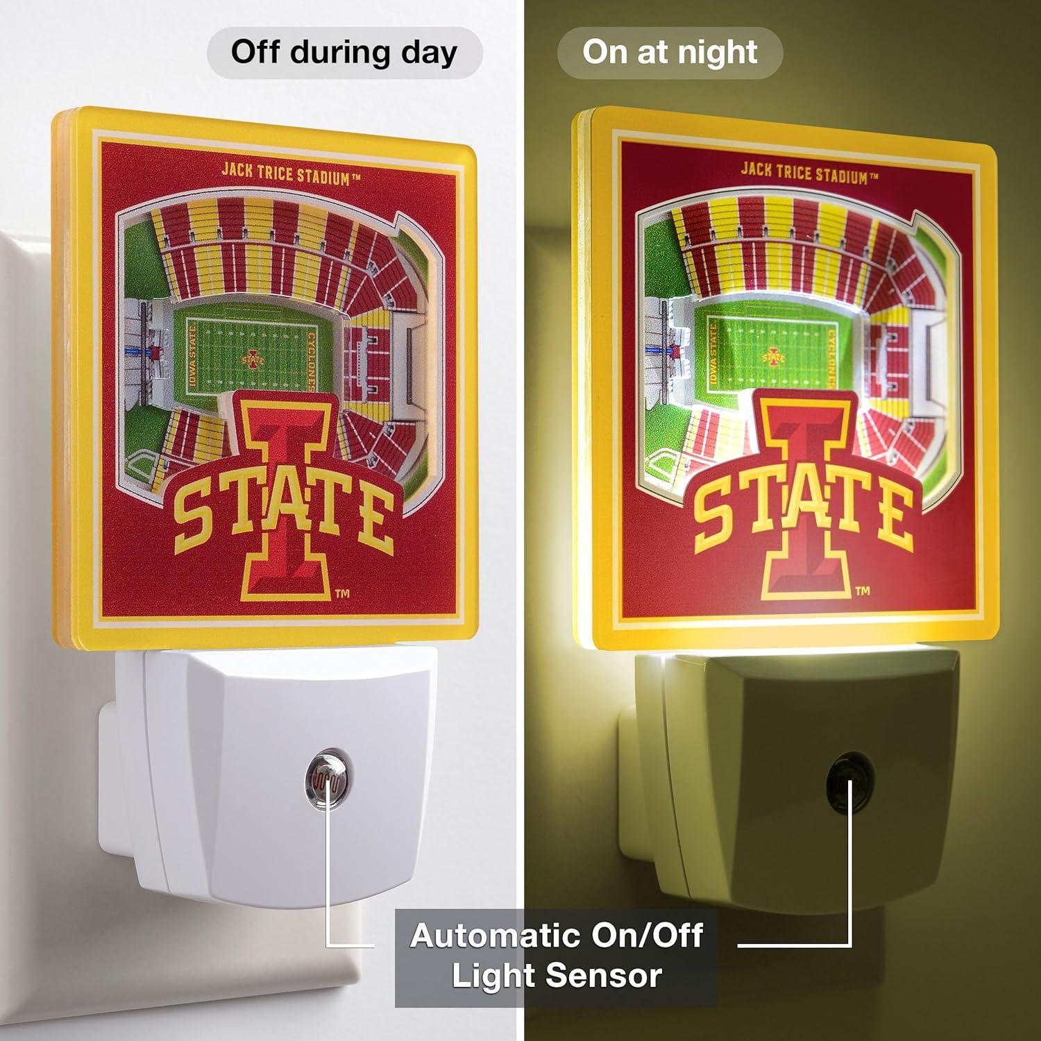 image:imageYouTheFan NCAA Florida State Seminoles StadiumView Nite LightIowa State Cyclones