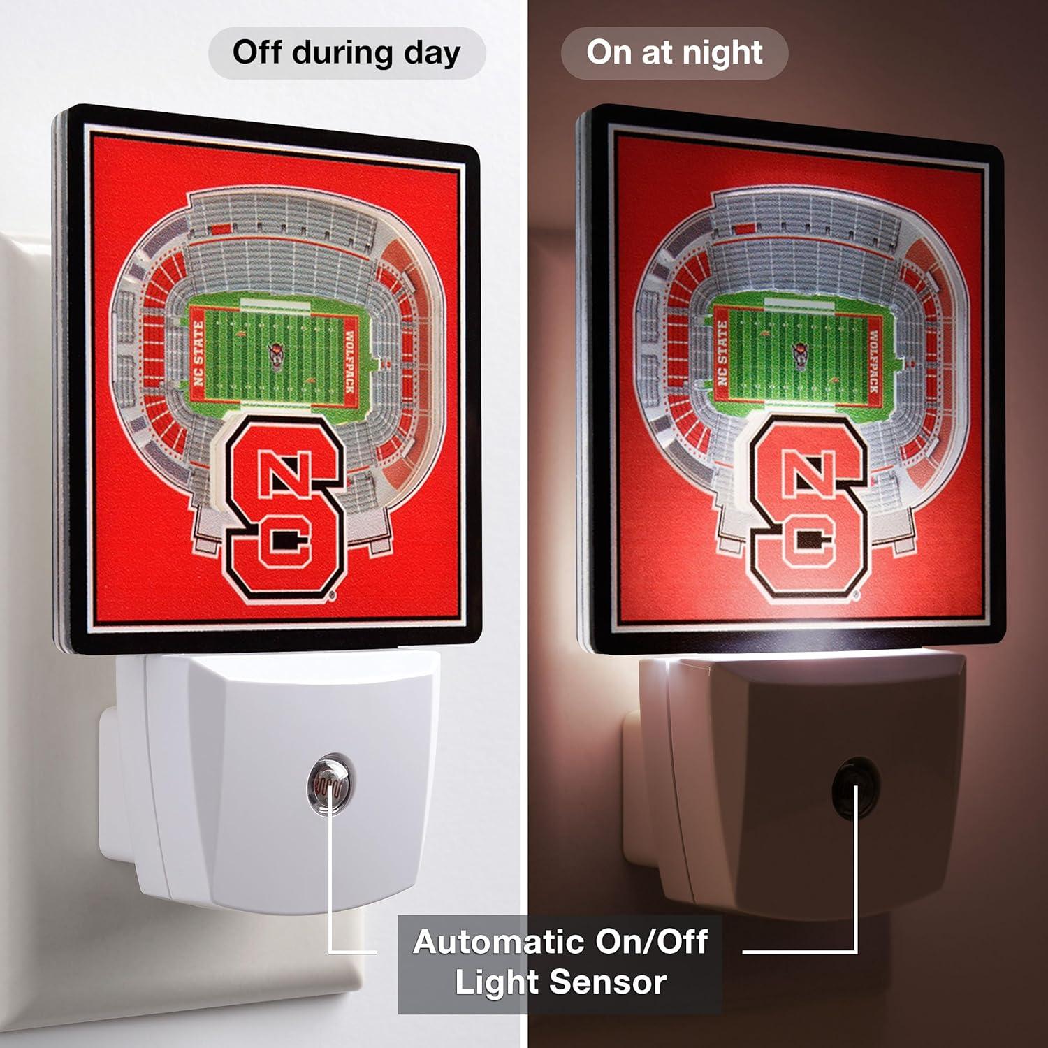 image:imageYouTheFan NCAA Florida State Seminoles StadiumView Nite LightNC State Wolfpack