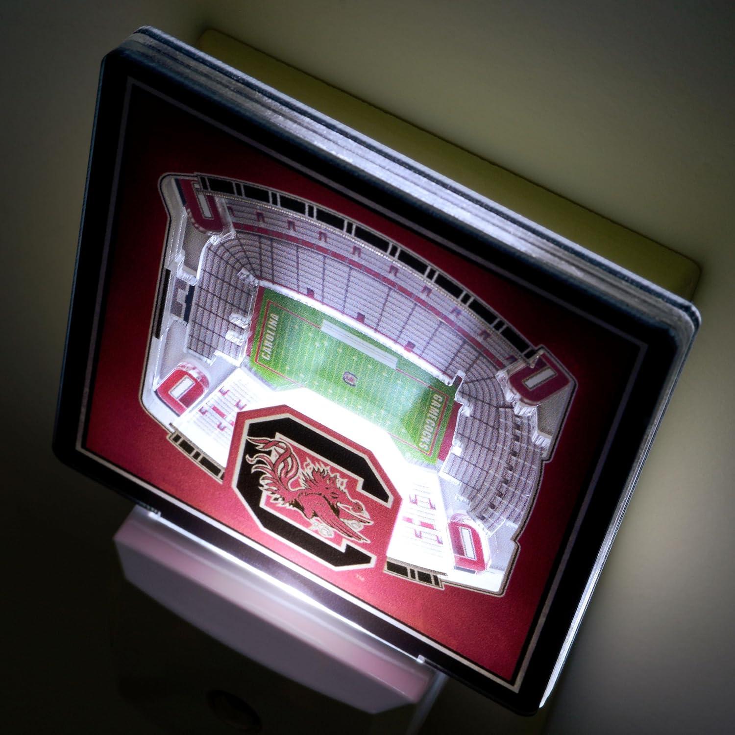 image:imageYouTheFan NCAA Florida State Seminoles StadiumView Nite LightSouth Carolina Gamecocks