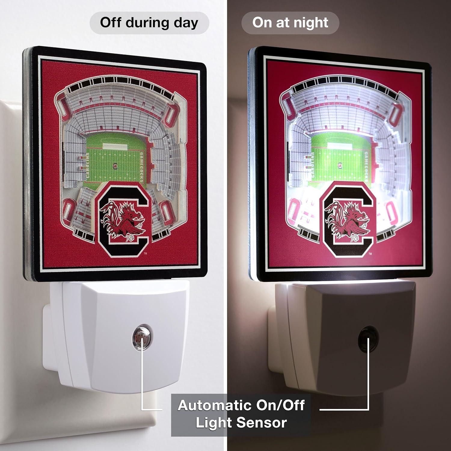 image:imageYouTheFan NCAA Florida State Seminoles StadiumView Nite LightSouth Carolina Gamecocks
