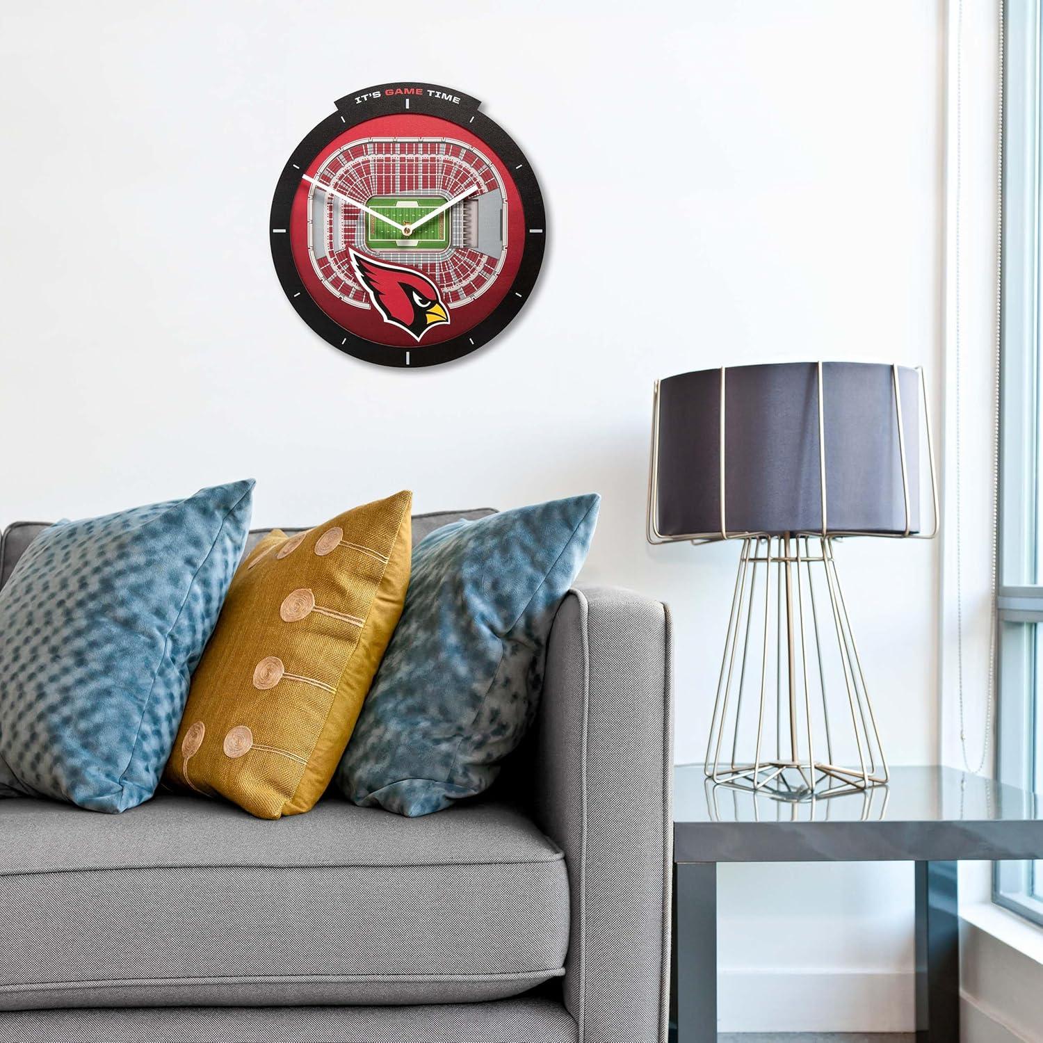 image:imageYouTheFan NFL Atlanta Falcons 3D StadiumView ClockArizona Cardinals