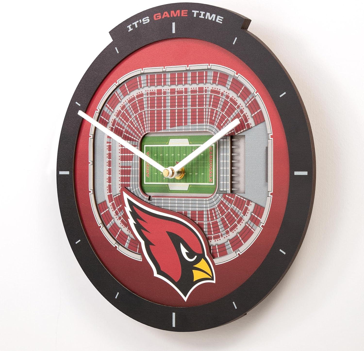 image:imageYouTheFan NFL Atlanta Falcons 3D StadiumView ClockArizona Cardinals