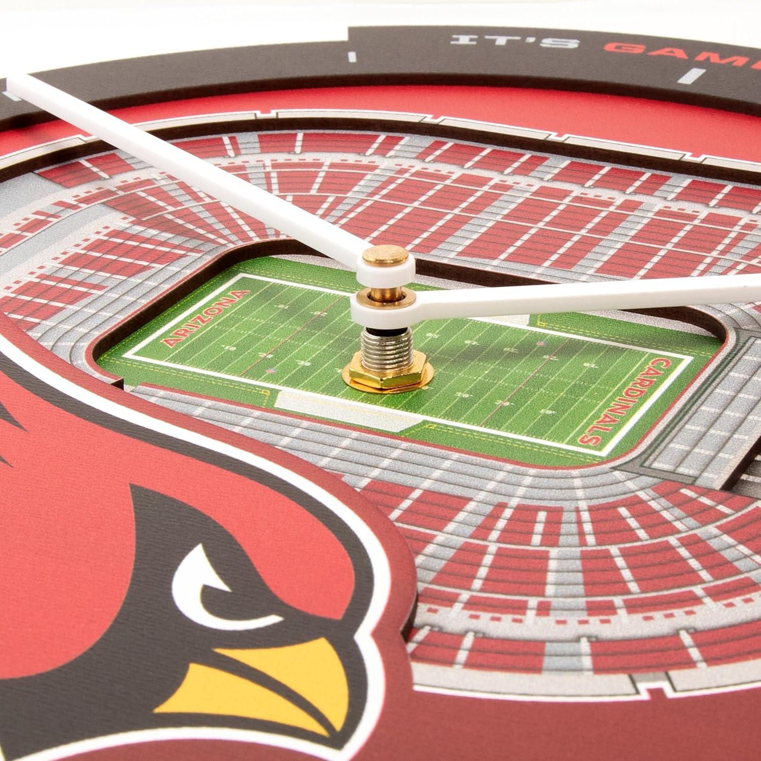 image:imageYouTheFan NFL Atlanta Falcons 3D StadiumView ClockArizona Cardinals