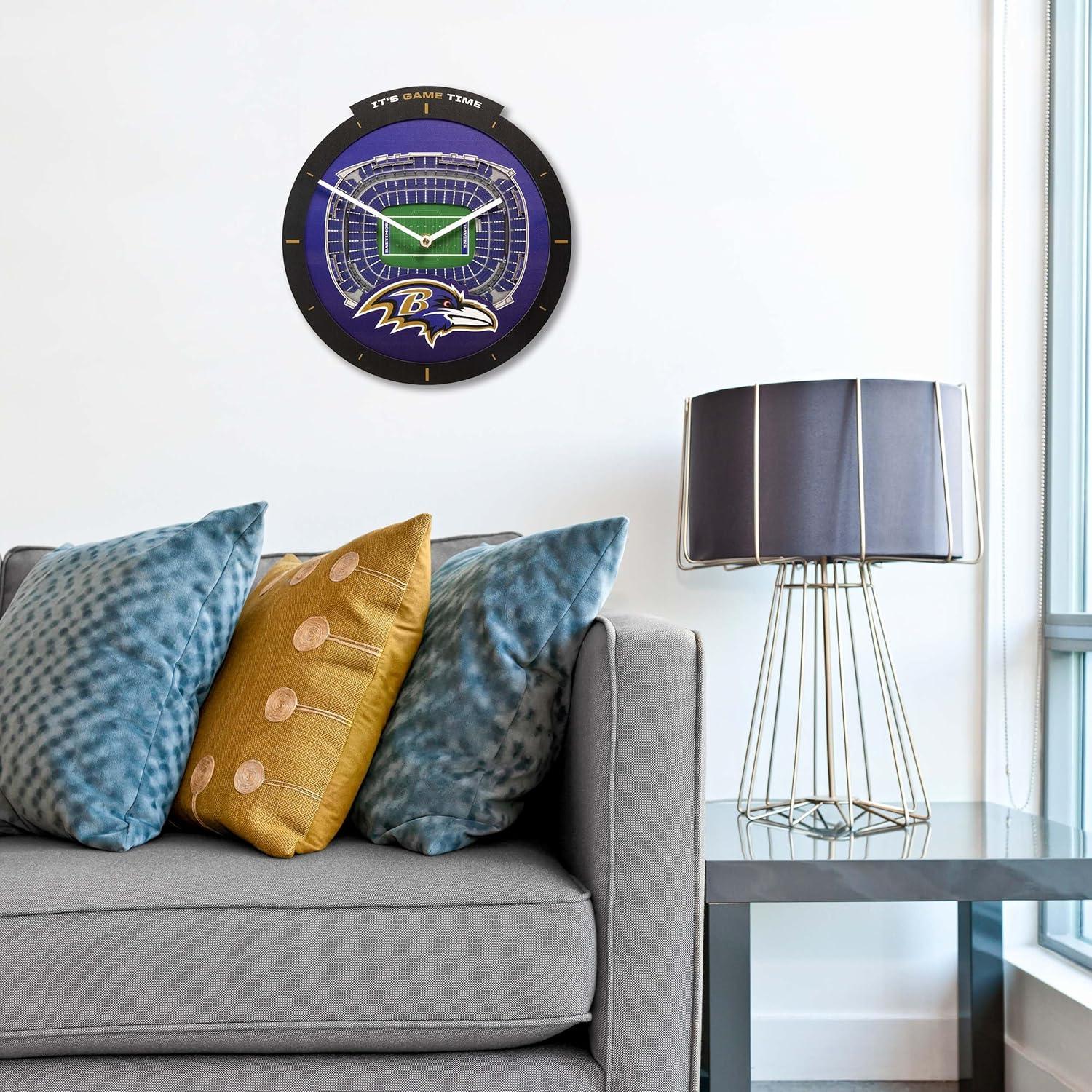 image:imageYouTheFan NFL Atlanta Falcons 3D StadiumView ClockBaltimore Ravens