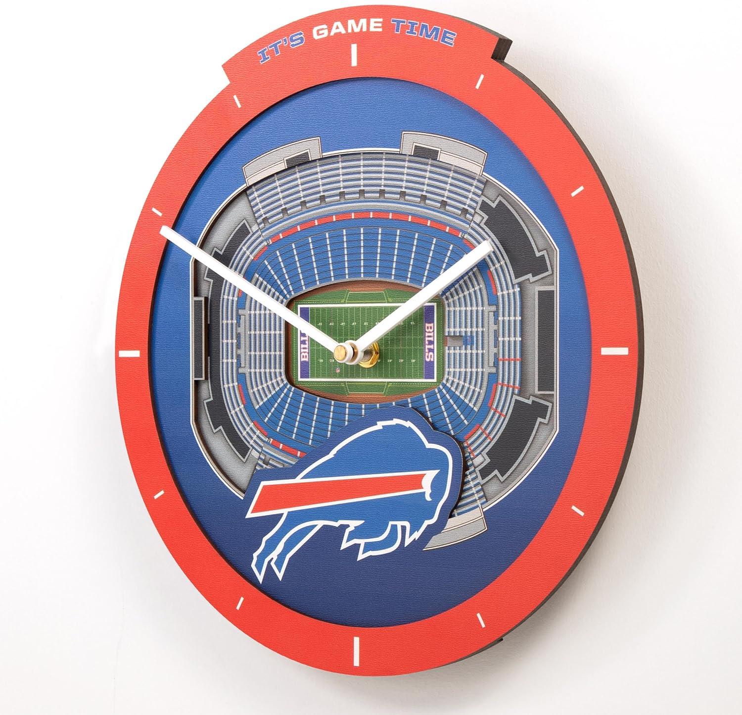 image:imageYouTheFan NFL Atlanta Falcons 3D StadiumView ClockBuffalo Bills