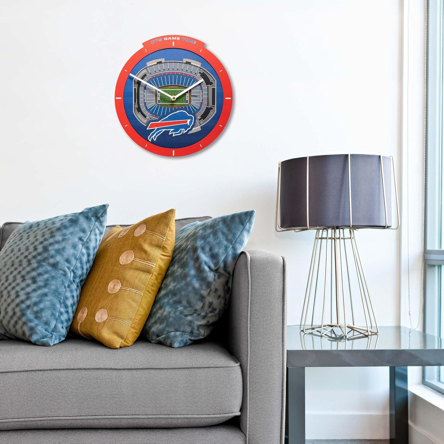 image:imageYouTheFan NFL Atlanta Falcons 3D StadiumView ClockBuffalo Bills