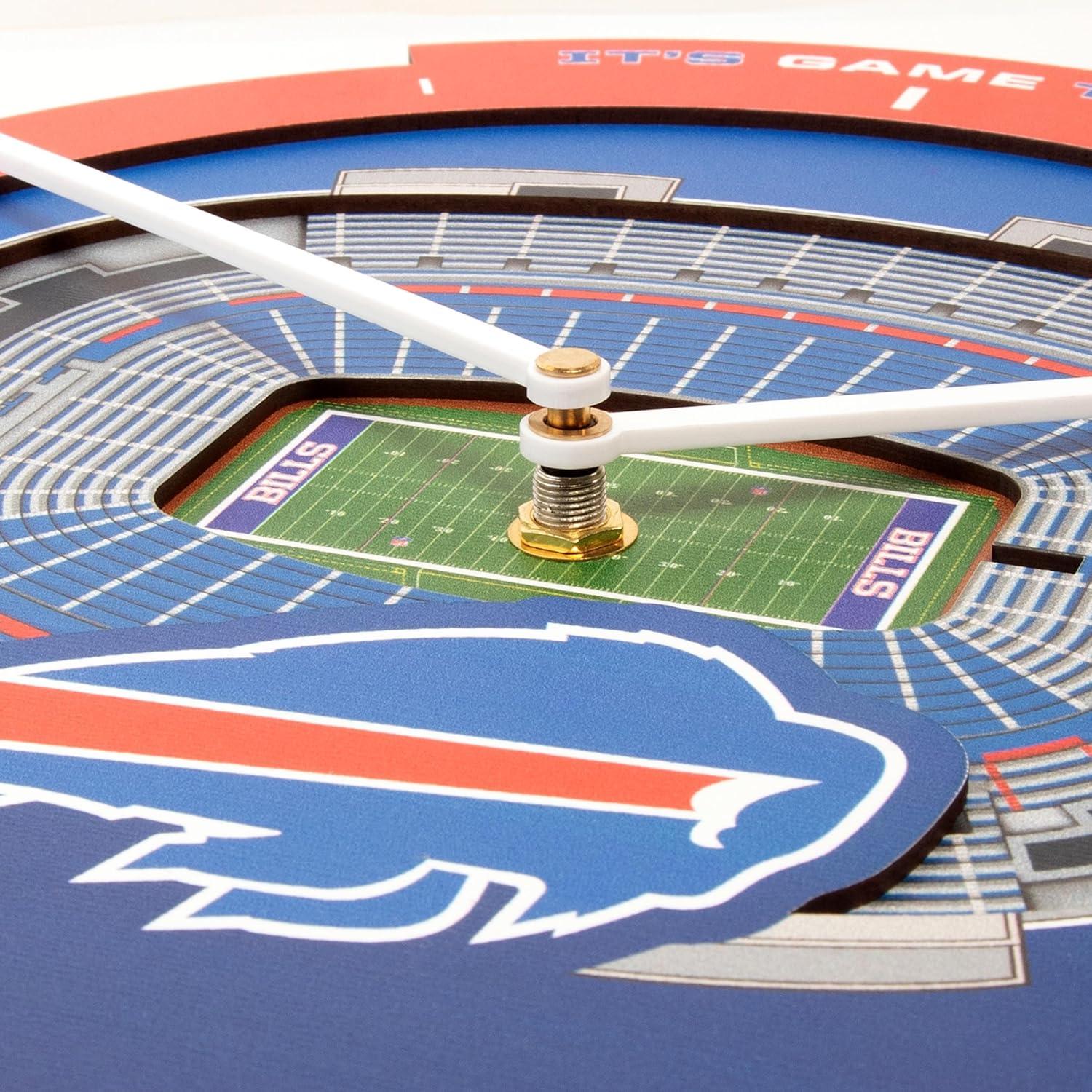 image:imageYouTheFan NFL Atlanta Falcons 3D StadiumView ClockBuffalo Bills