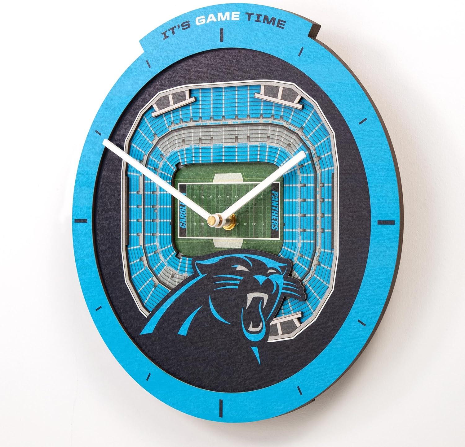 image:imageYouTheFan NFL Atlanta Falcons 3D StadiumView ClockCarolina Panthers