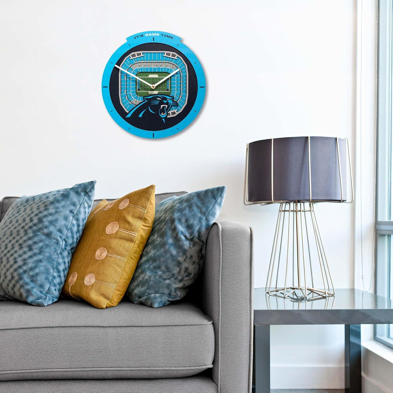 image:imageYouTheFan NFL Atlanta Falcons 3D StadiumView ClockCarolina Panthers