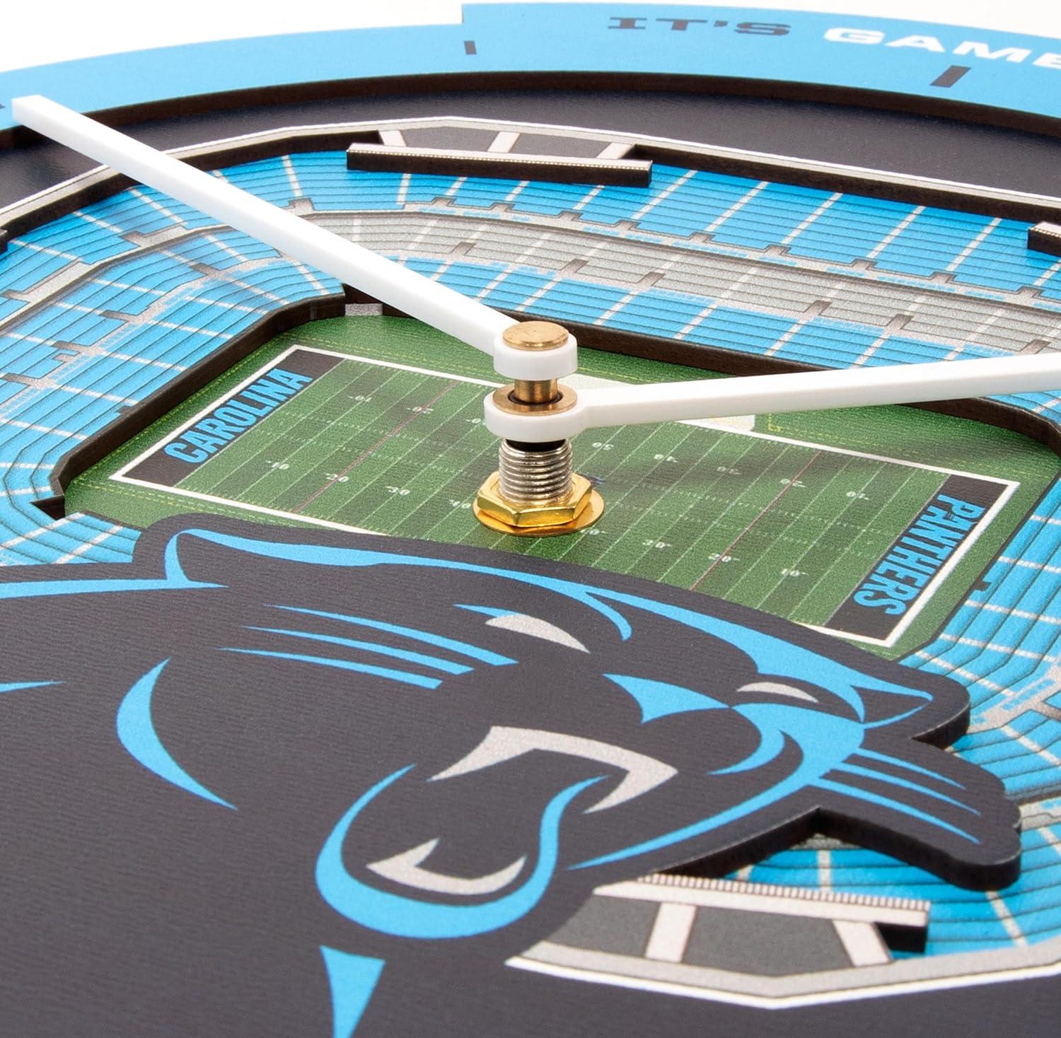 image:imageYouTheFan NFL Atlanta Falcons 3D StadiumView ClockCarolina Panthers