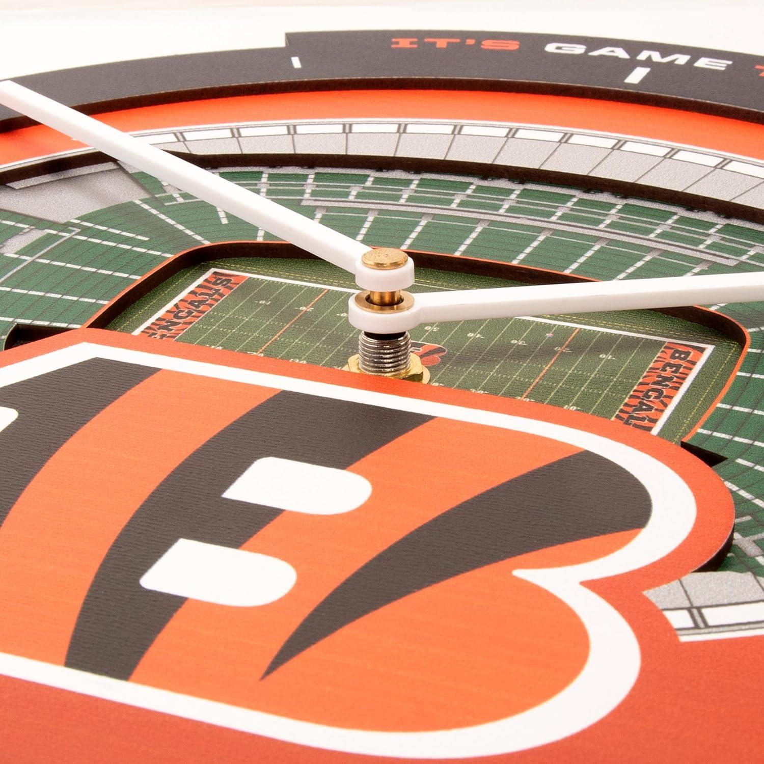 image:imageYouTheFan NFL Atlanta Falcons 3D StadiumView ClockCincinnati Bengals
