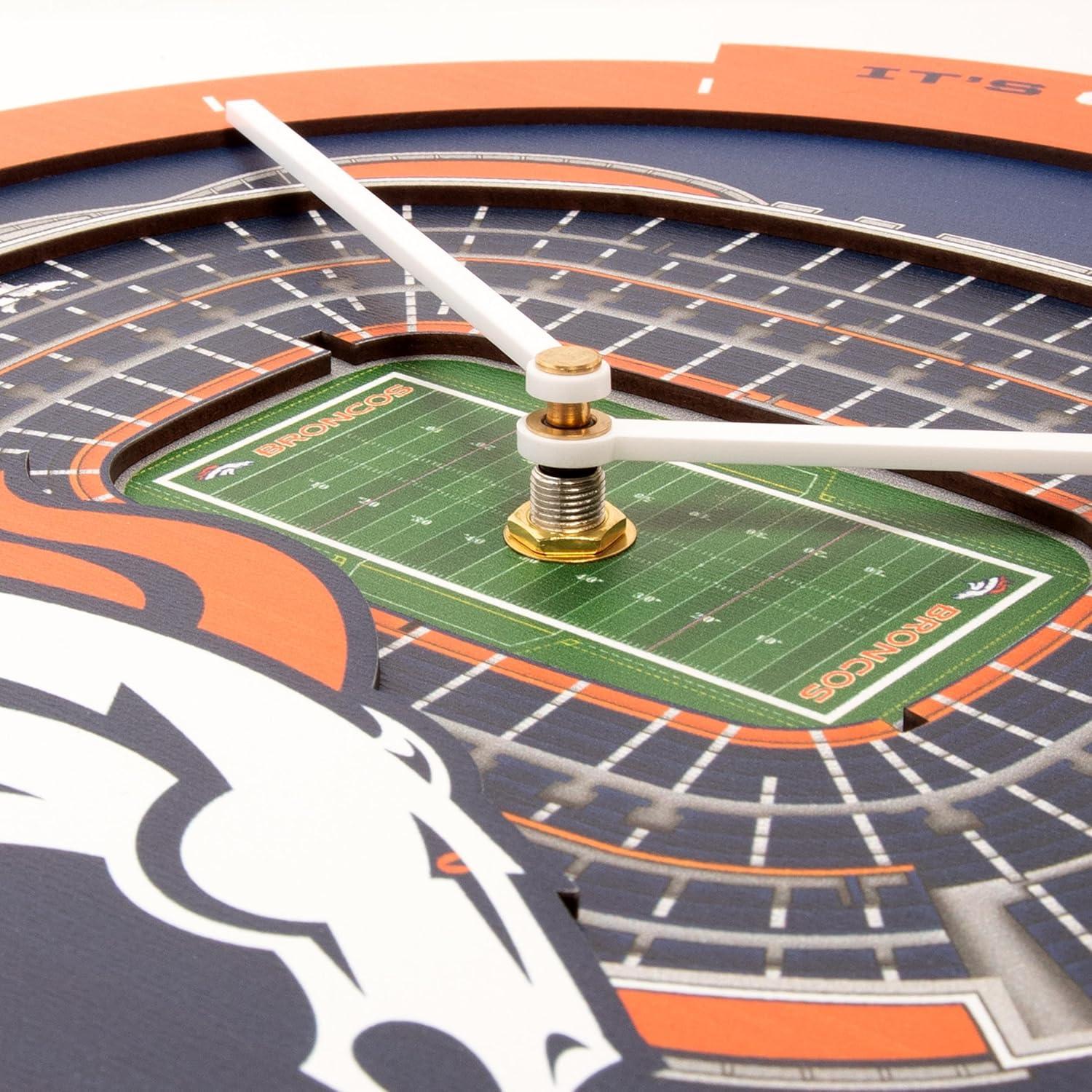 image:imageYouTheFan NFL Atlanta Falcons 3D StadiumView ClockDenver Broncos