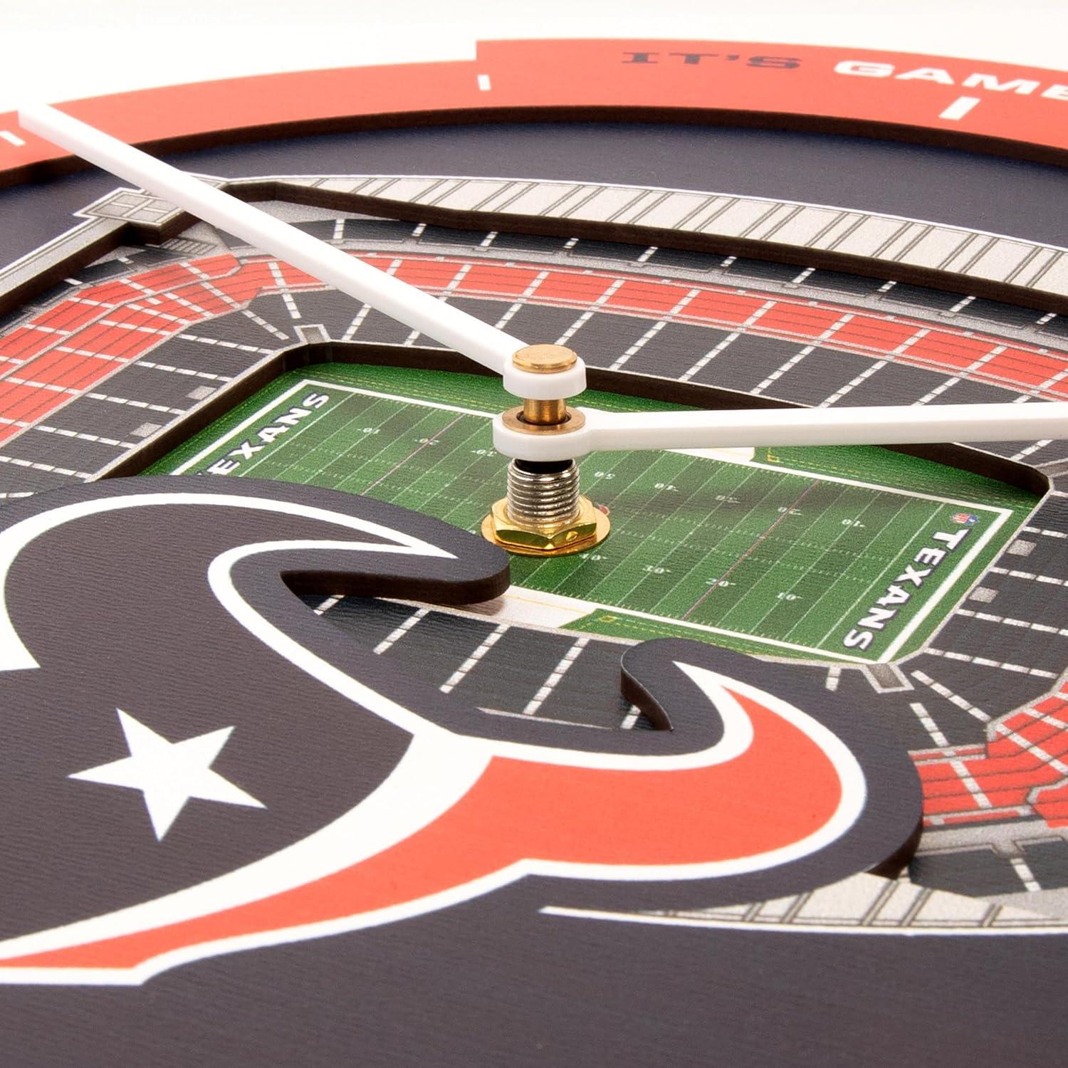 image:imageYouTheFan NFL Atlanta Falcons 3D StadiumView ClockHouston Texans