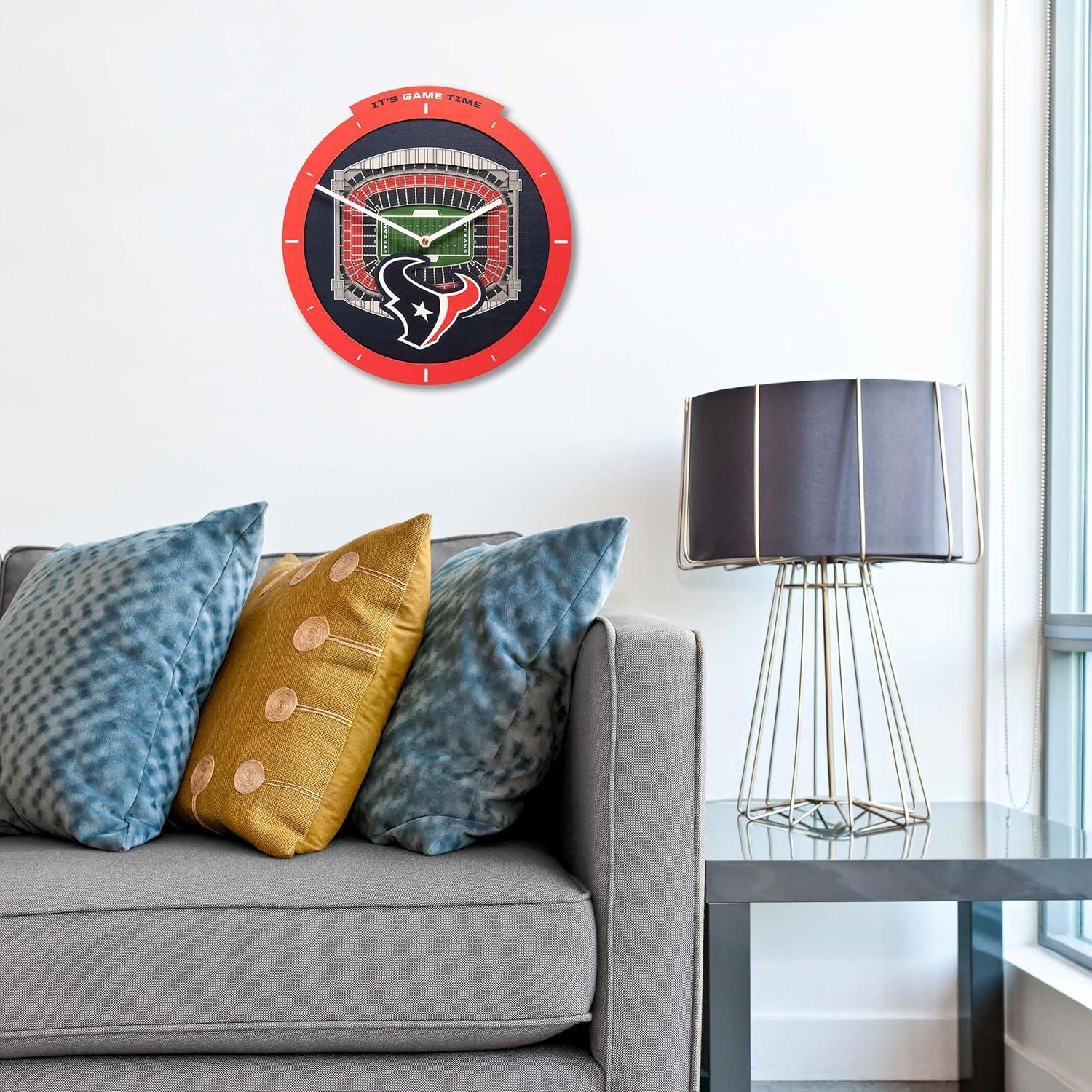 image:imageYouTheFan NFL Atlanta Falcons 3D StadiumView ClockHouston Texans