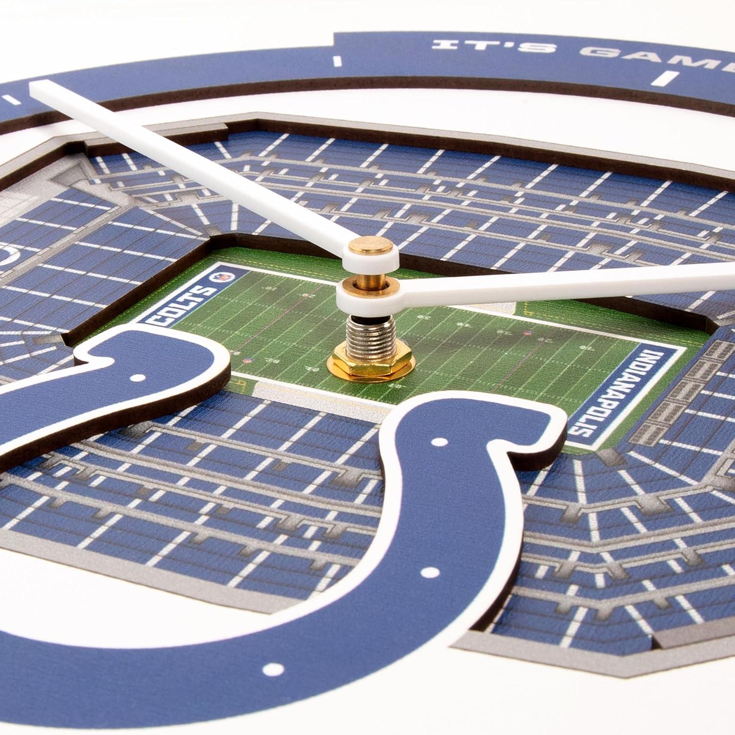 image:imageYouTheFan NFL Atlanta Falcons 3D StadiumView ClockIndianapolis Colts