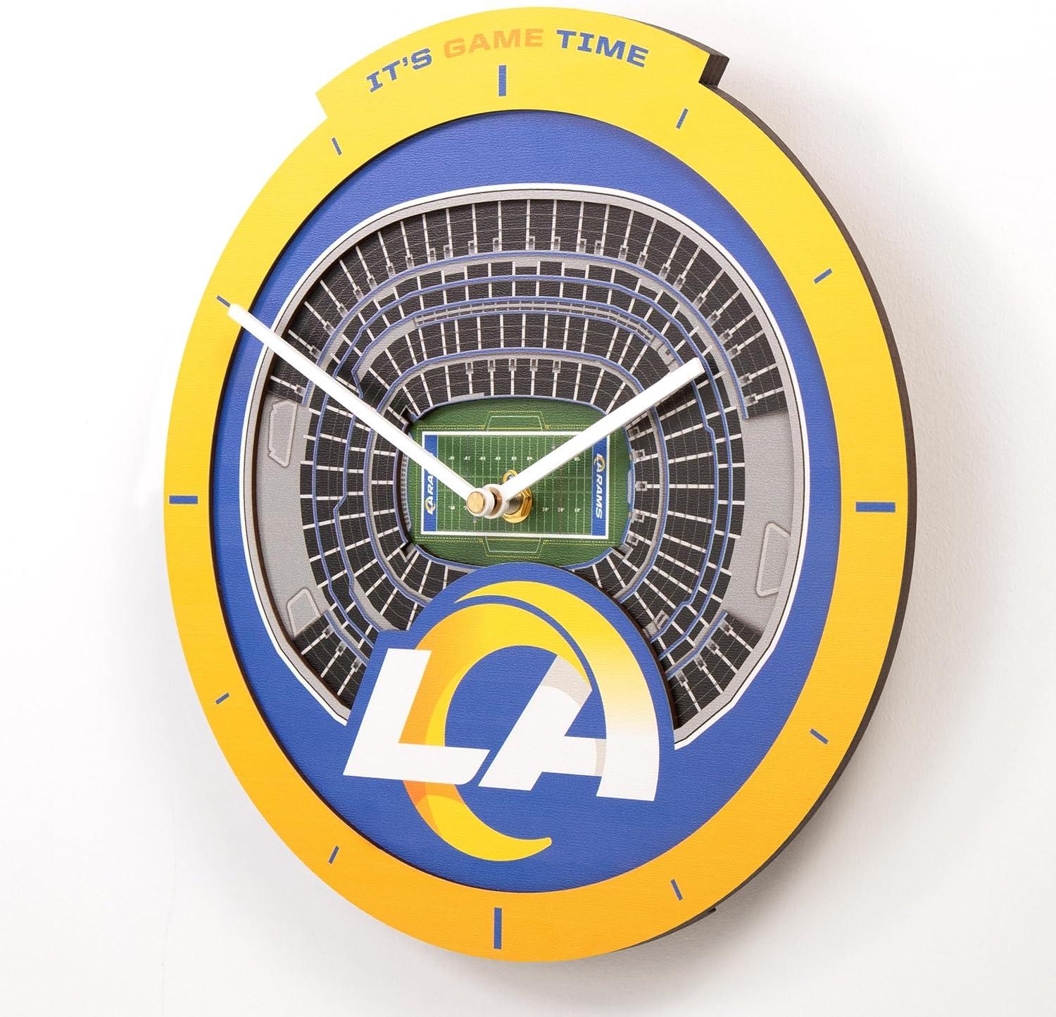 image:imageYouTheFan NFL Atlanta Falcons 3D StadiumView ClockLos Angeles Rams