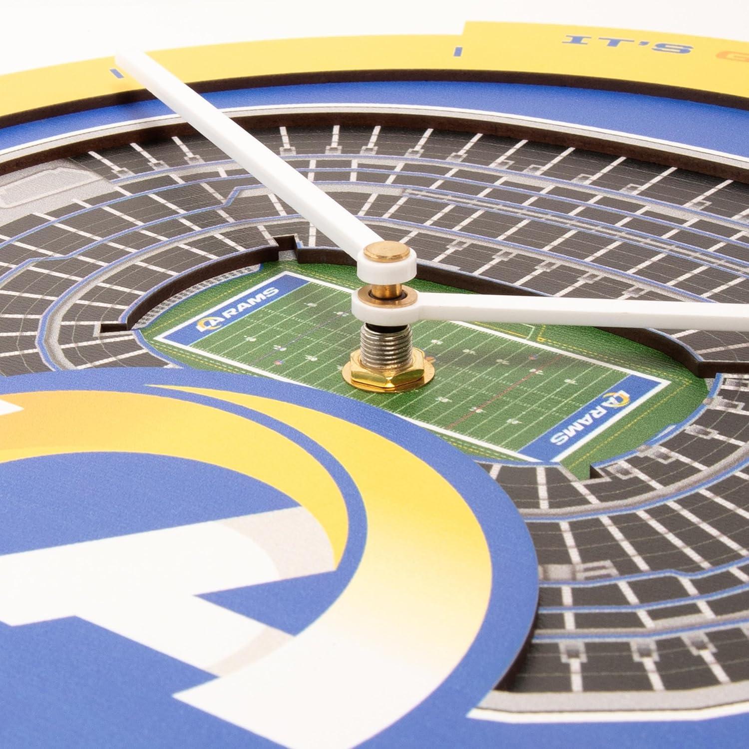 image:imageYouTheFan NFL Atlanta Falcons 3D StadiumView ClockLos Angeles Rams