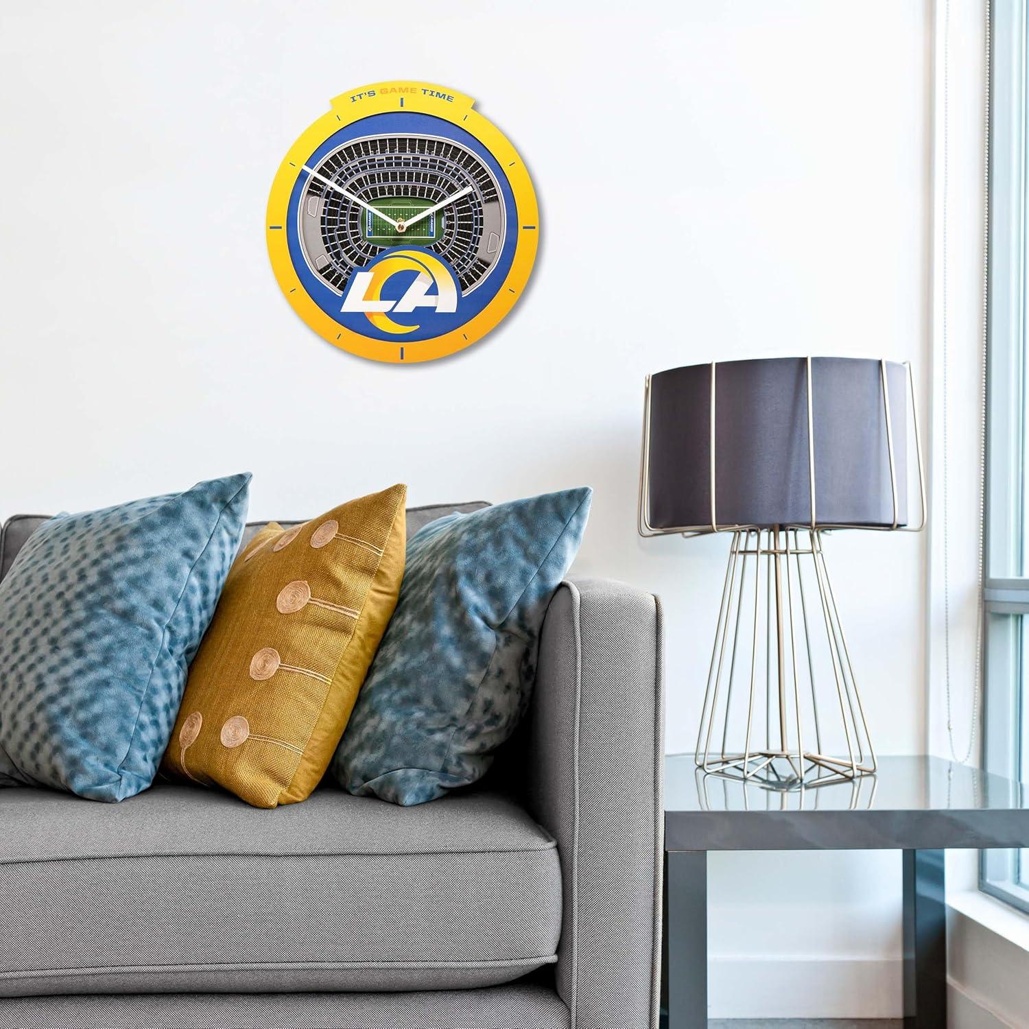 image:imageYouTheFan NFL Atlanta Falcons 3D StadiumView ClockLos Angeles Rams