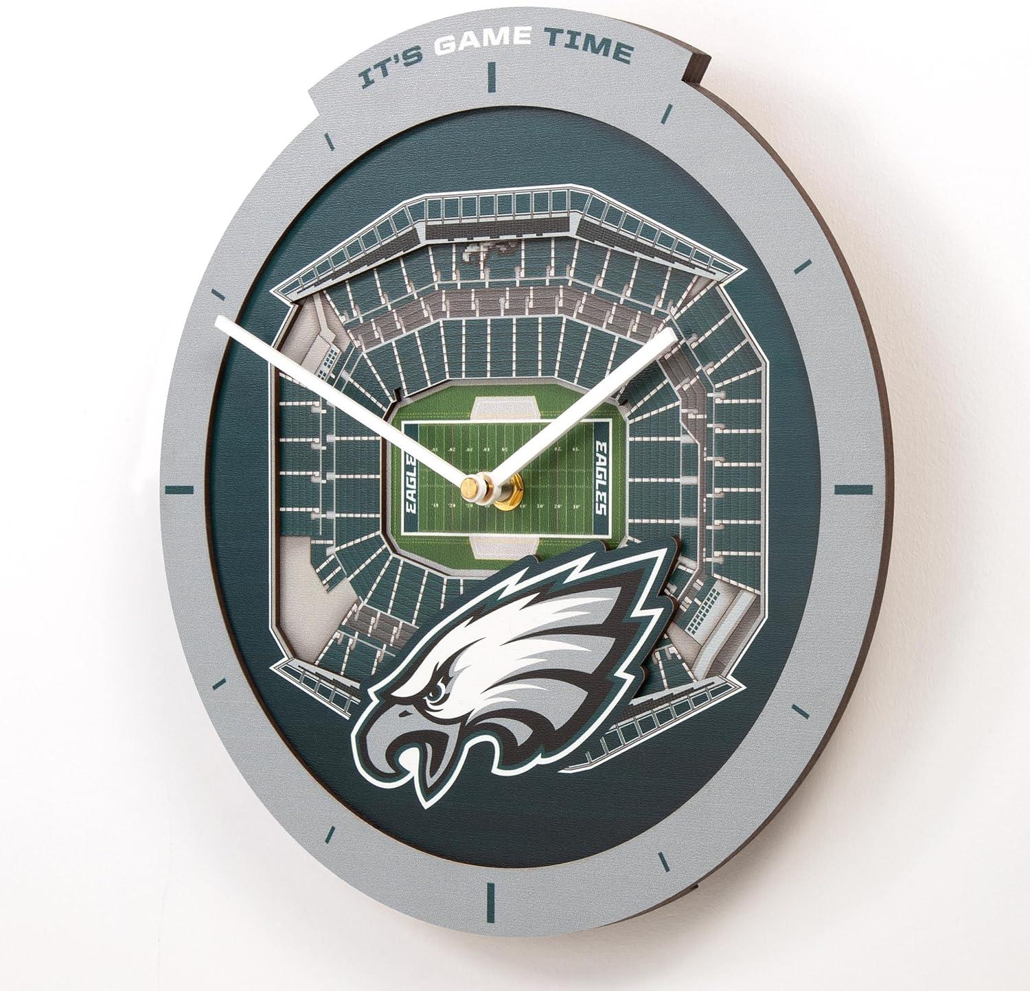 image:imageYouTheFan NFL Atlanta Falcons 3D StadiumView ClockPhiladelphia Eagles