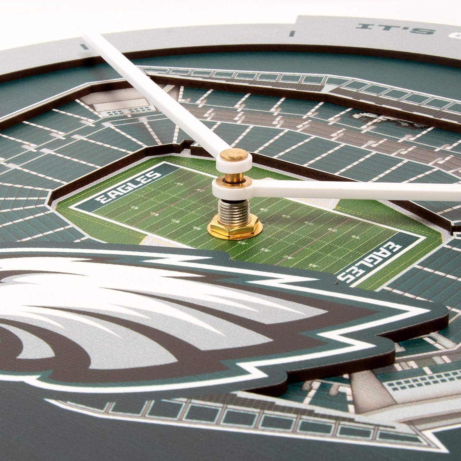 image:imageYouTheFan NFL Atlanta Falcons 3D StadiumView ClockPhiladelphia Eagles