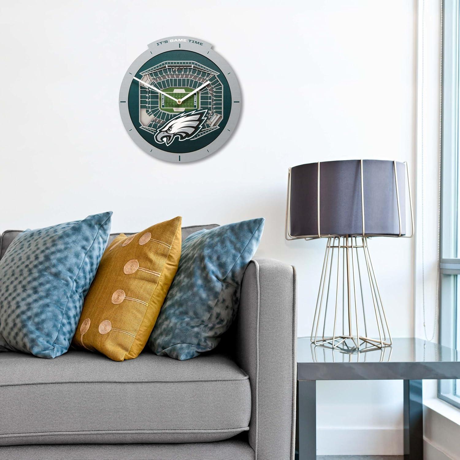 image:imageYouTheFan NFL Atlanta Falcons 3D StadiumView ClockPhiladelphia Eagles