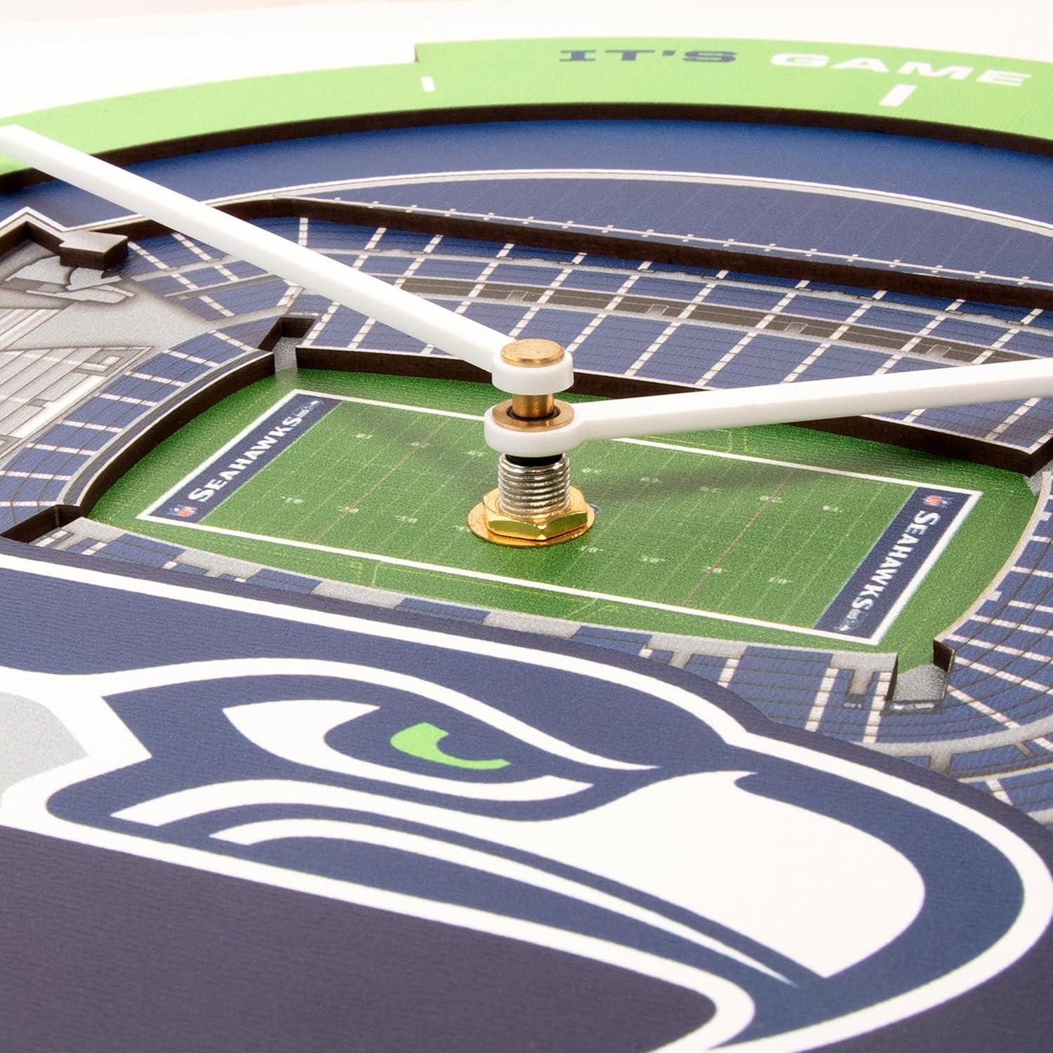 image:imageYouTheFan NFL Atlanta Falcons 3D StadiumView ClockSeattle Seahawks