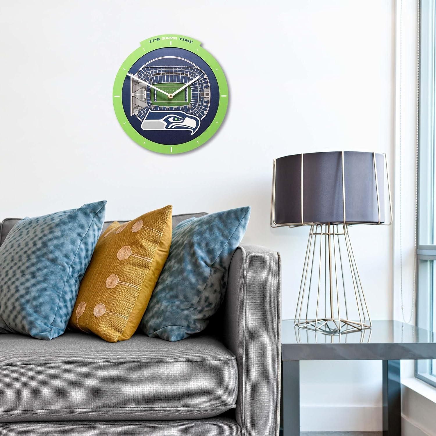 image:imageYouTheFan NFL Atlanta Falcons 3D StadiumView ClockSeattle Seahawks