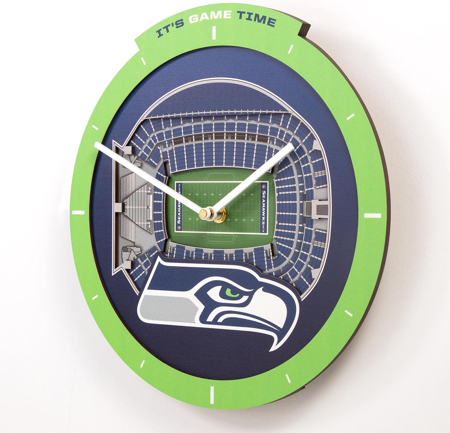 image:imageYouTheFan NFL Atlanta Falcons 3D StadiumView ClockSeattle Seahawks