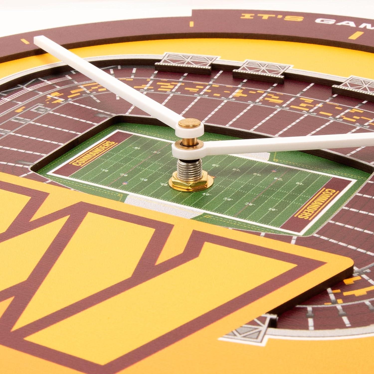 image:imageYouTheFan NFL Atlanta Falcons 3D StadiumView ClockWashington Commanders