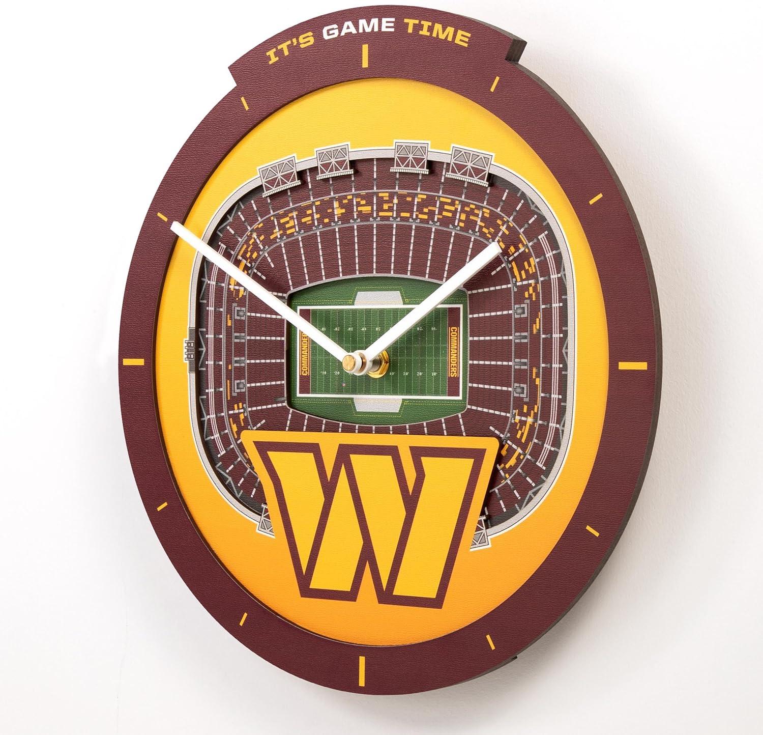 image:imageYouTheFan NFL Atlanta Falcons 3D StadiumView ClockWashington Commanders