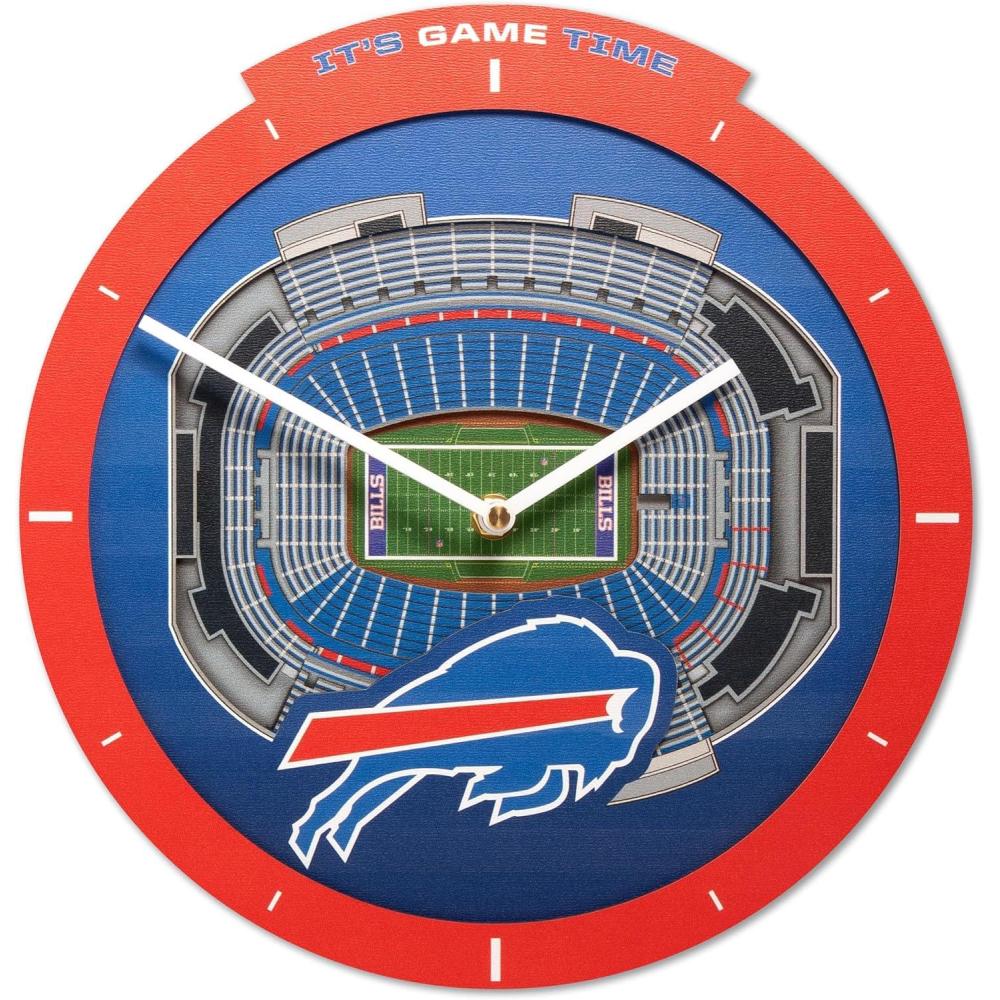 image:imageYouTheFan NFL Atlanta Falcons 3D StadiumView ClockBuffalo Bills