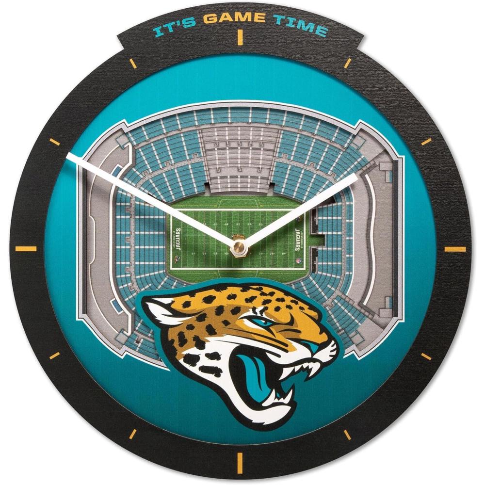 image:imageYouTheFan NFL Atlanta Falcons 3D StadiumView ClockJacksonville Jaguars
